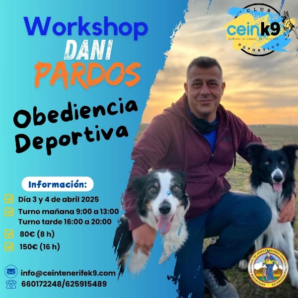Workshop Dani Pardos: Obediencia deportiva